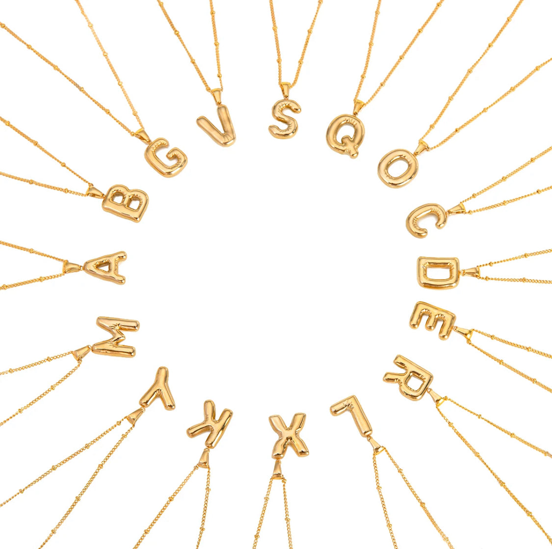 Gold Initial Necklace