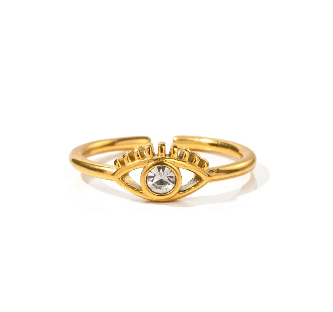 Dainty Eye Gold Ring