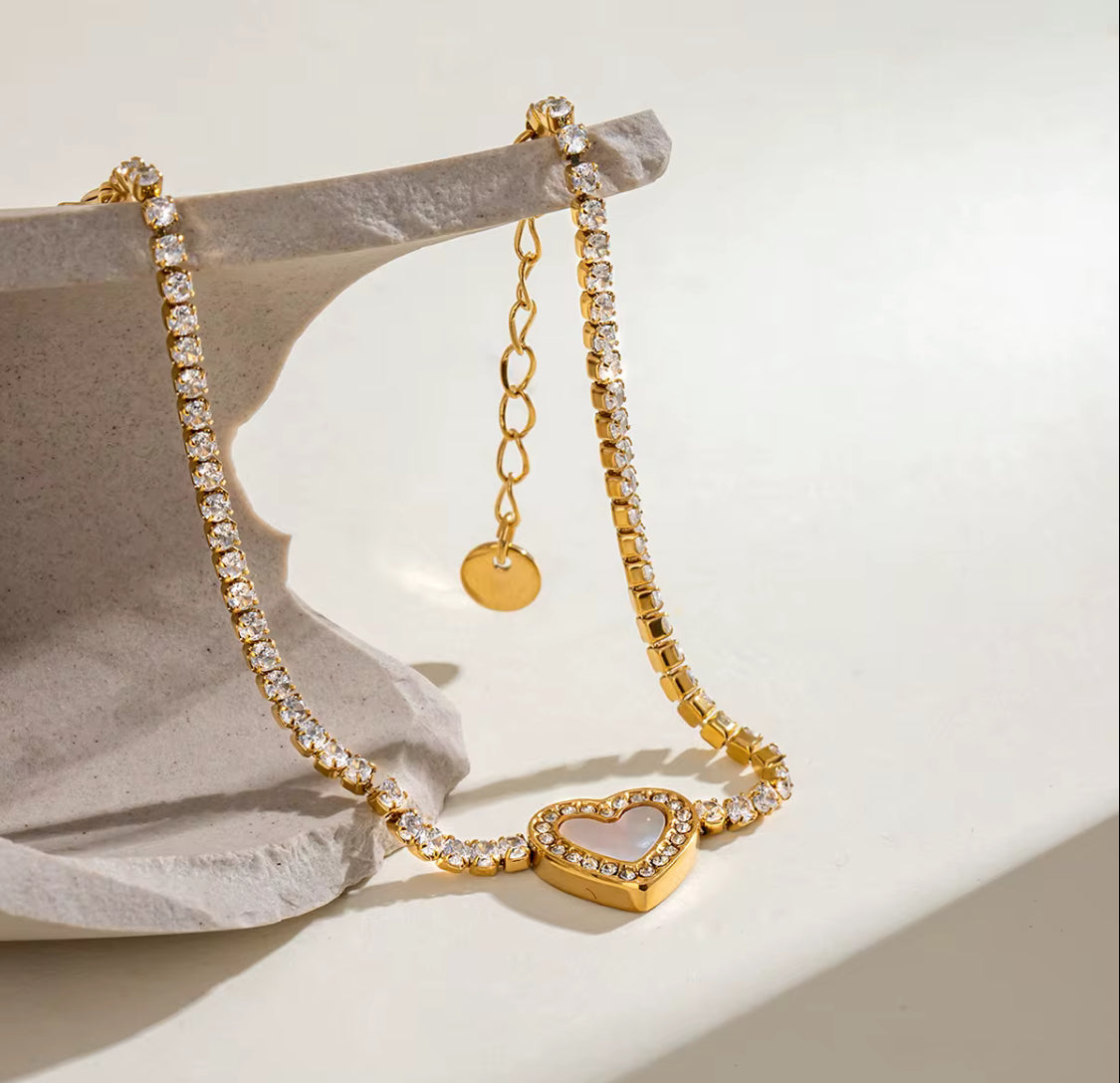 Stone Heart Bracelet