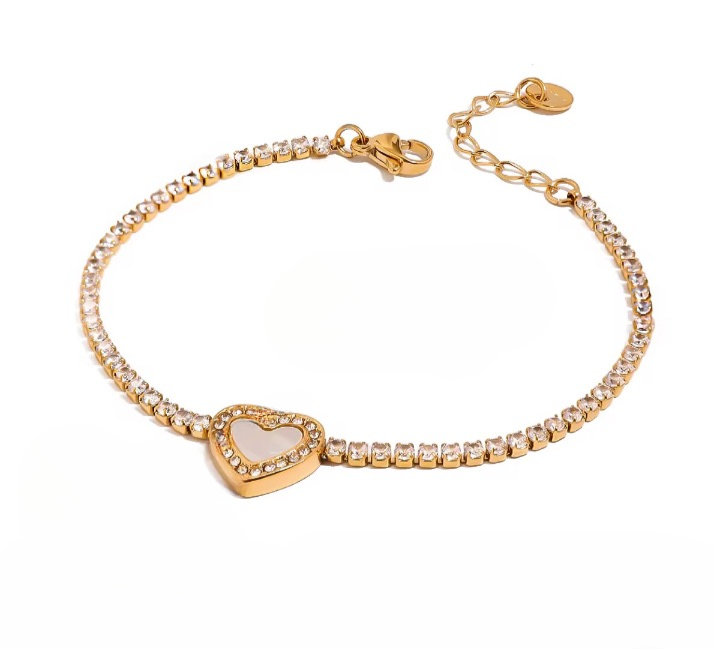 Stone Heart Bracelet