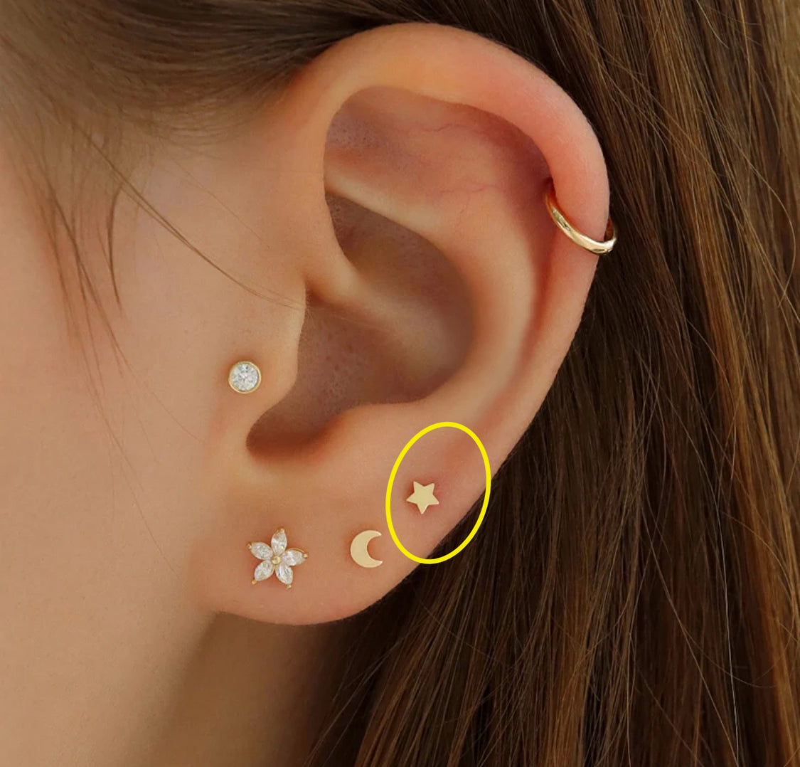 Silver Star Solo Stud
