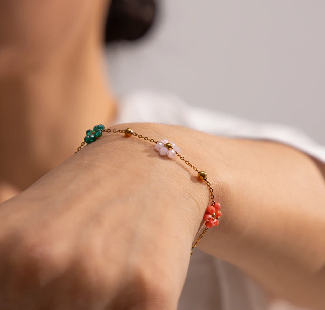 Stone Flower Bracelet