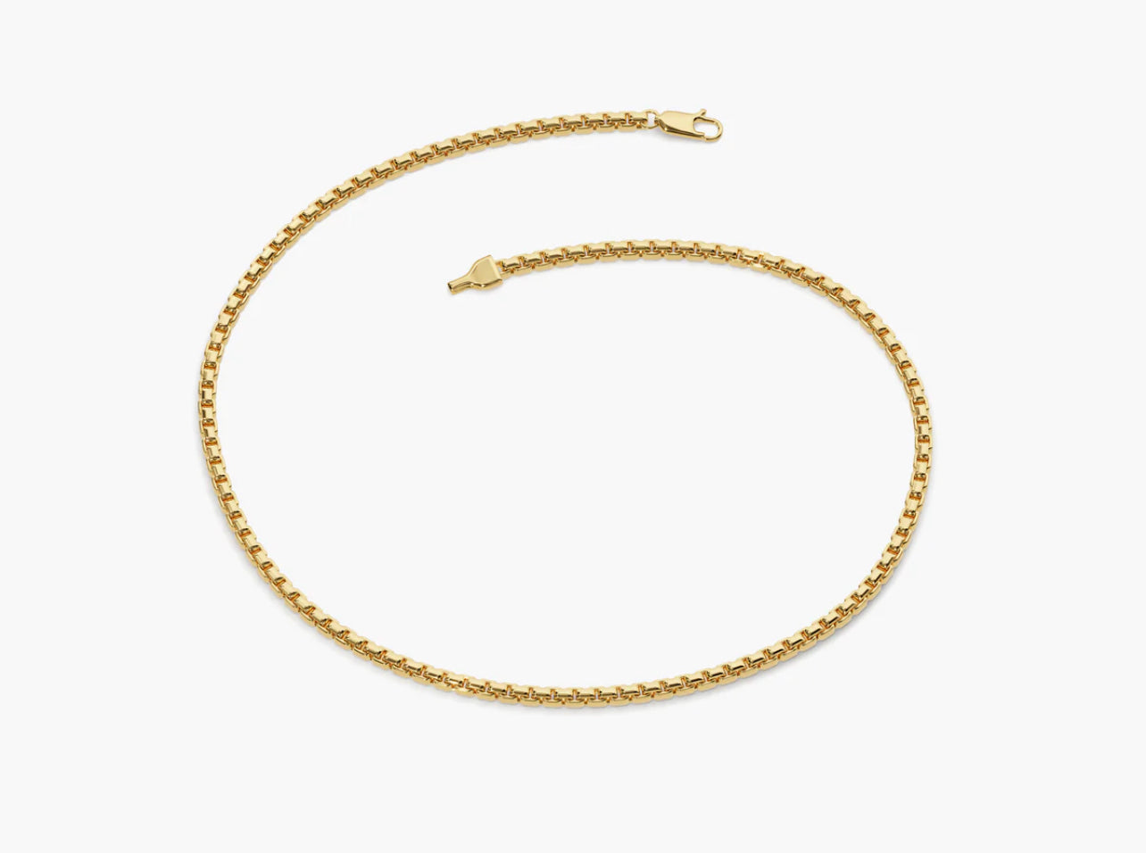 Dainty Gold Box Chain bracelet