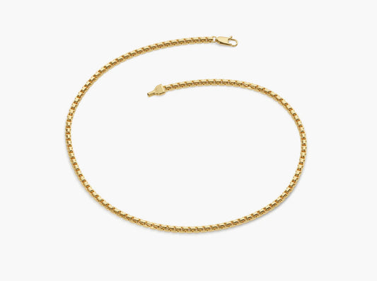Dainty Gold Box Chain bracelet