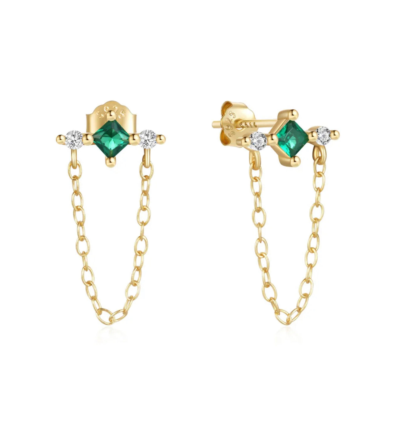 Dorothy Chain Studs