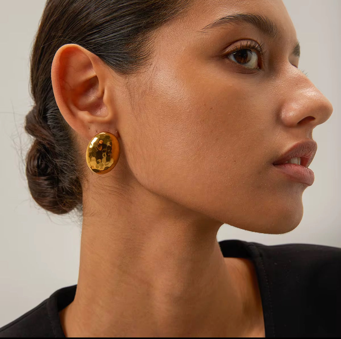 Textured Oval Studs