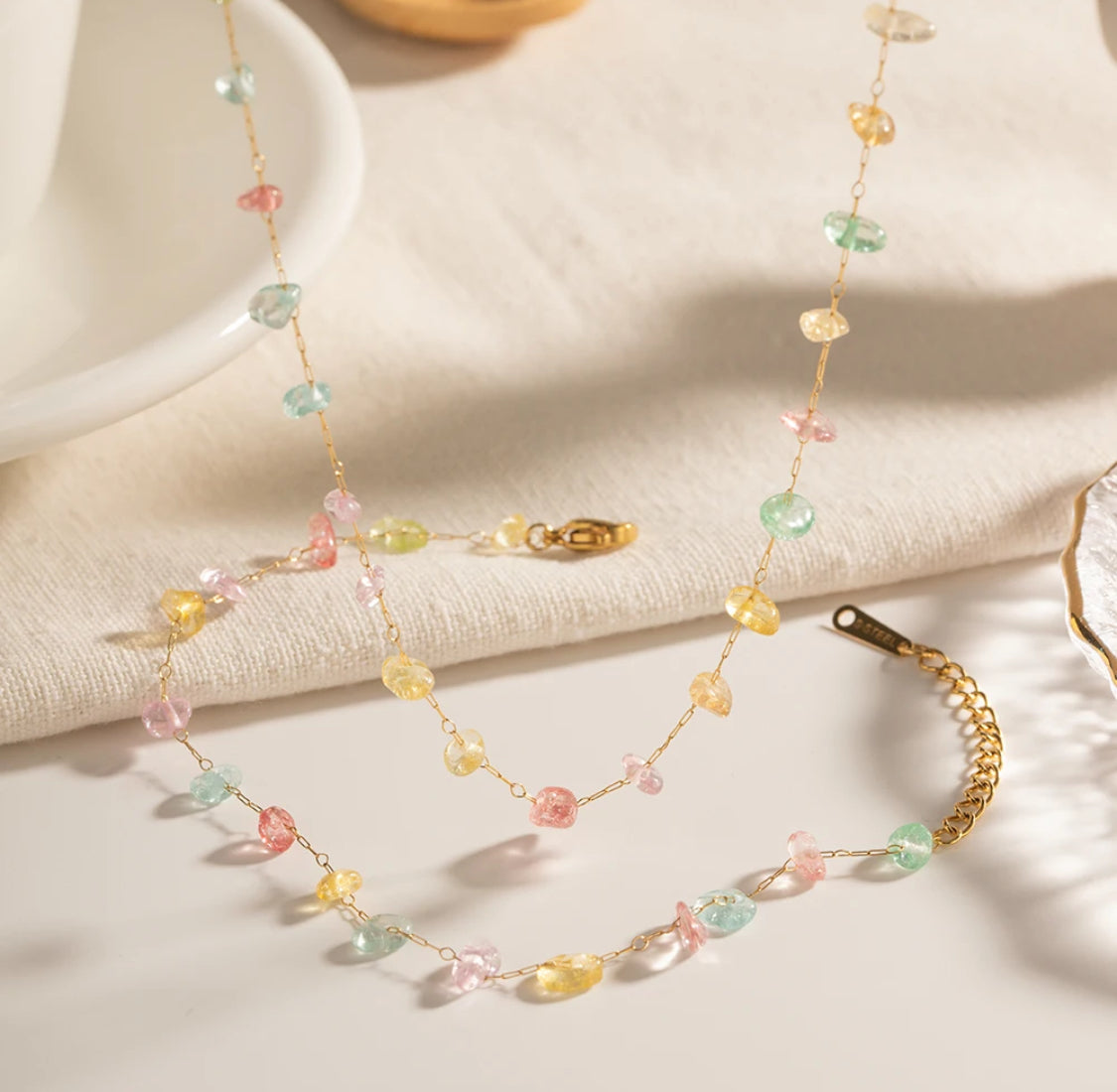 Color Gravel Necklace