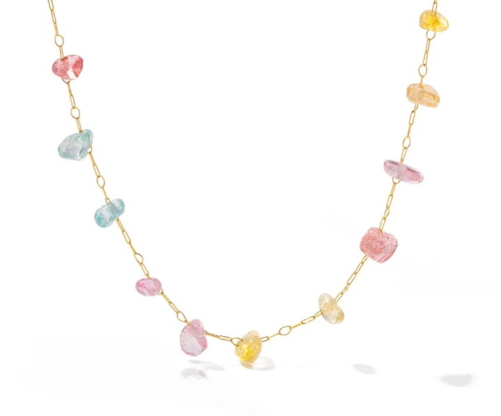 Color Gravel Necklace