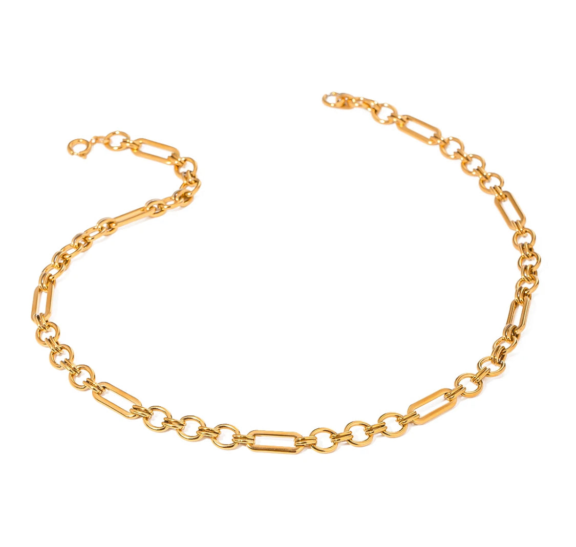 Two shape Gold Chain