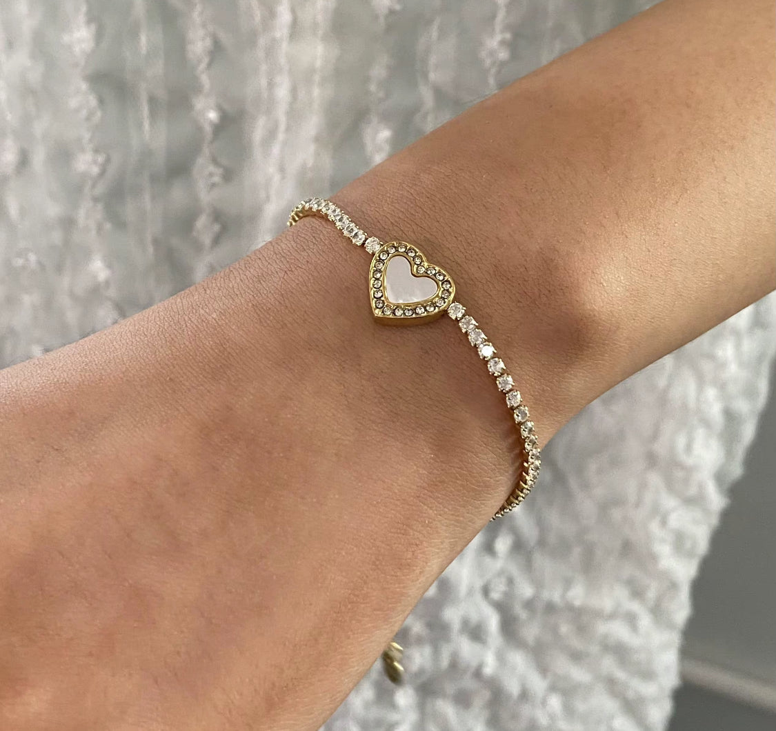Stone Heart Bracelet