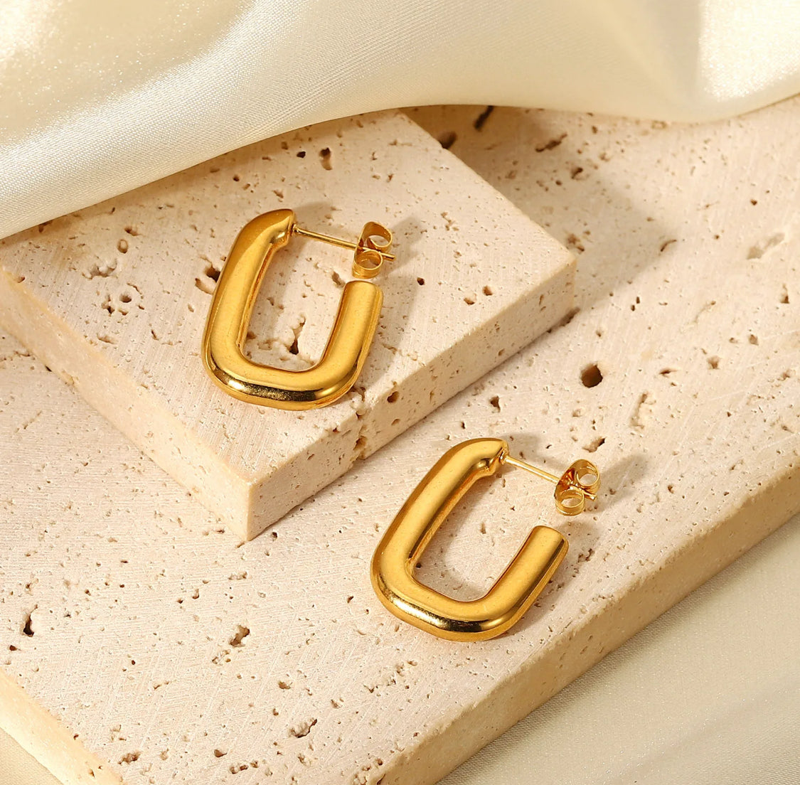 Thick J Gold Hoops