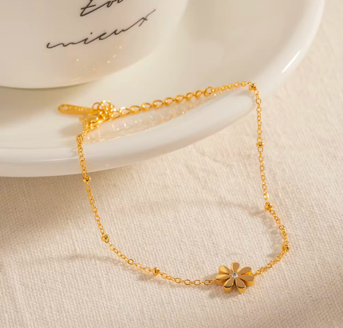 Golden Flower Bracelet