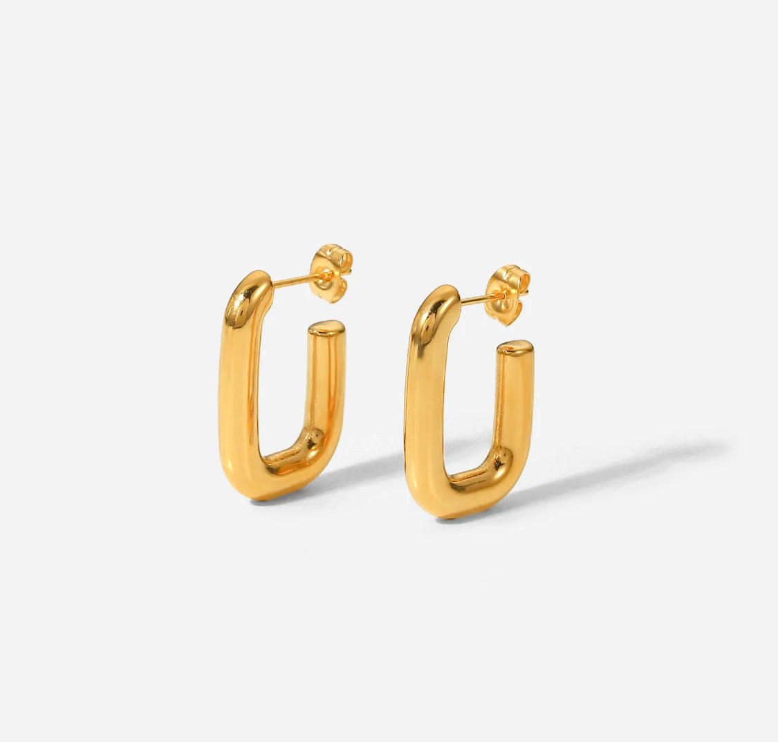 Thick J Gold Hoops
