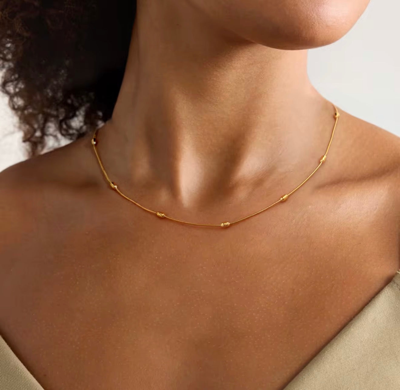 Luxe Beaded Snake Chain