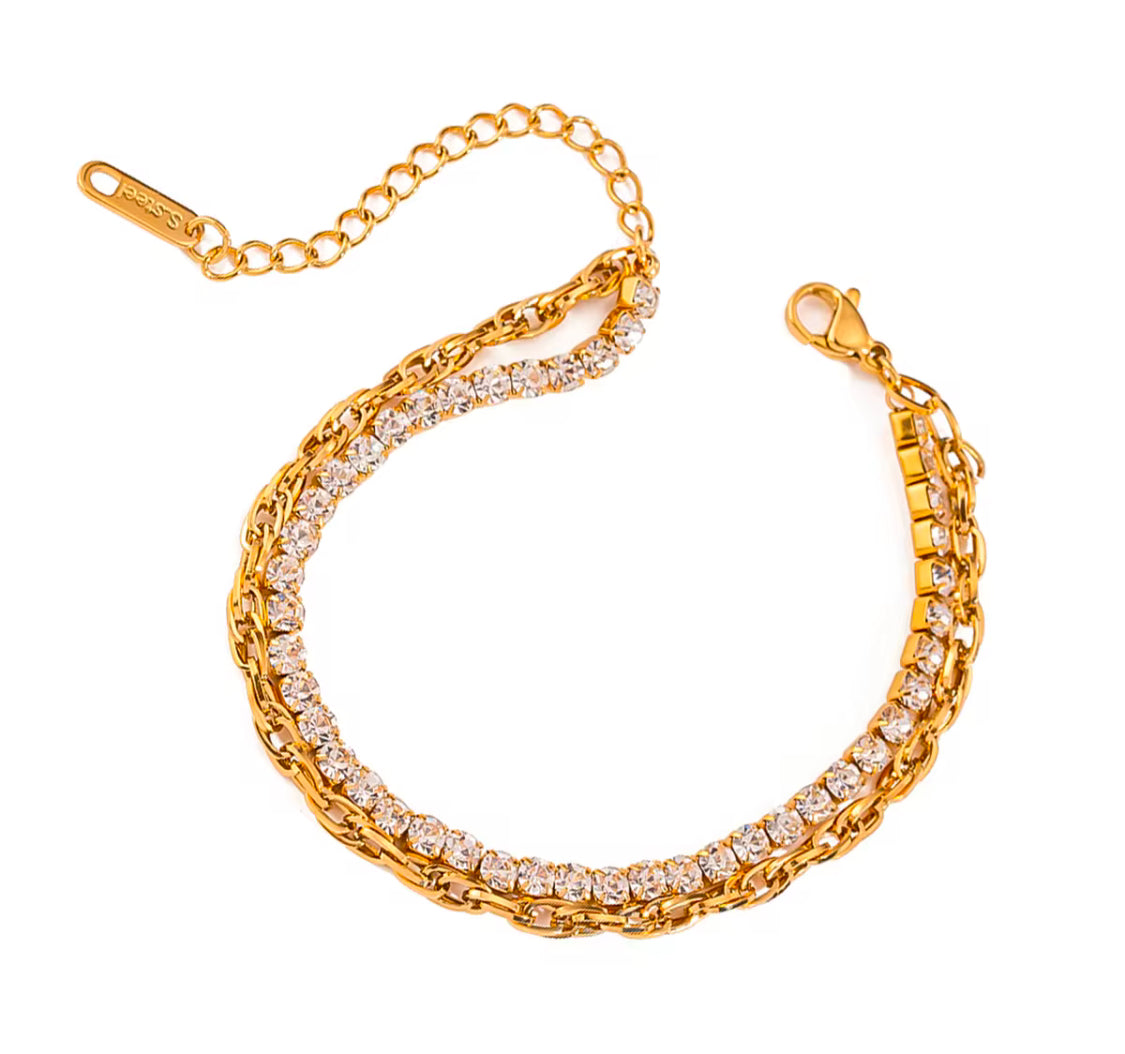 Chain & Stone Bracelet