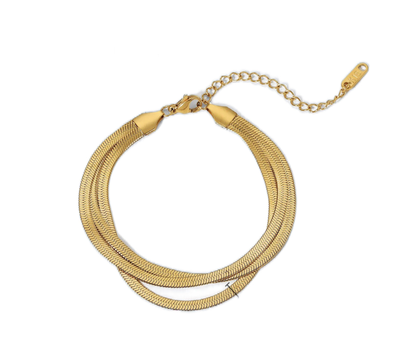 Triple Layered Gold Bracelet