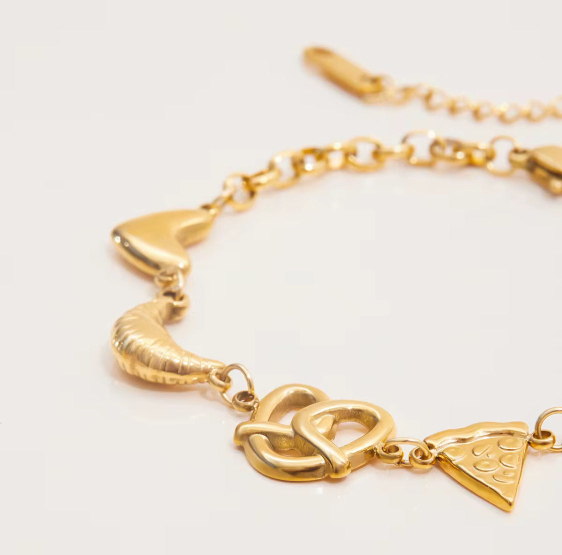 Gold Foodie Bracelet