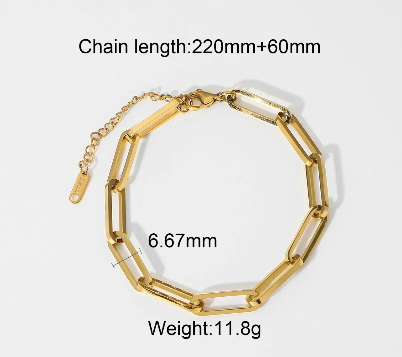 Large Paperclip Bracelet