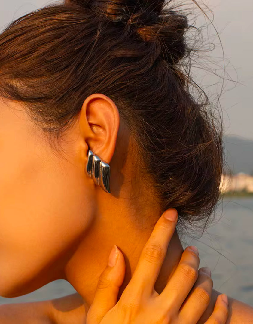 Silver Wing Studs
