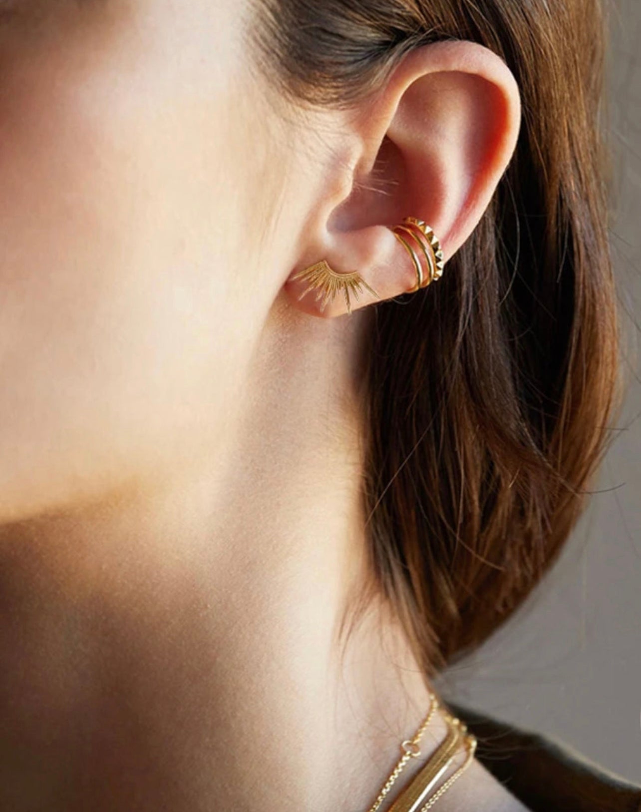 Agnes Gold Studs