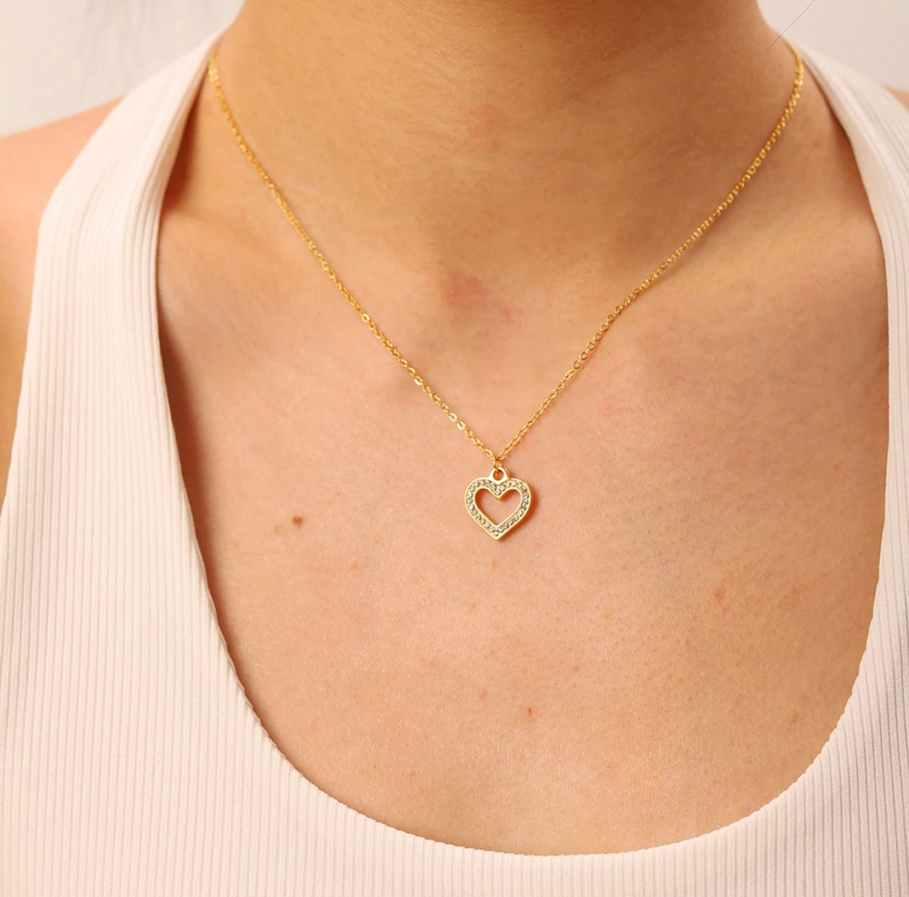Hollow Heart Pendant