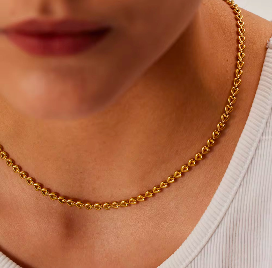Heart Link Necklace