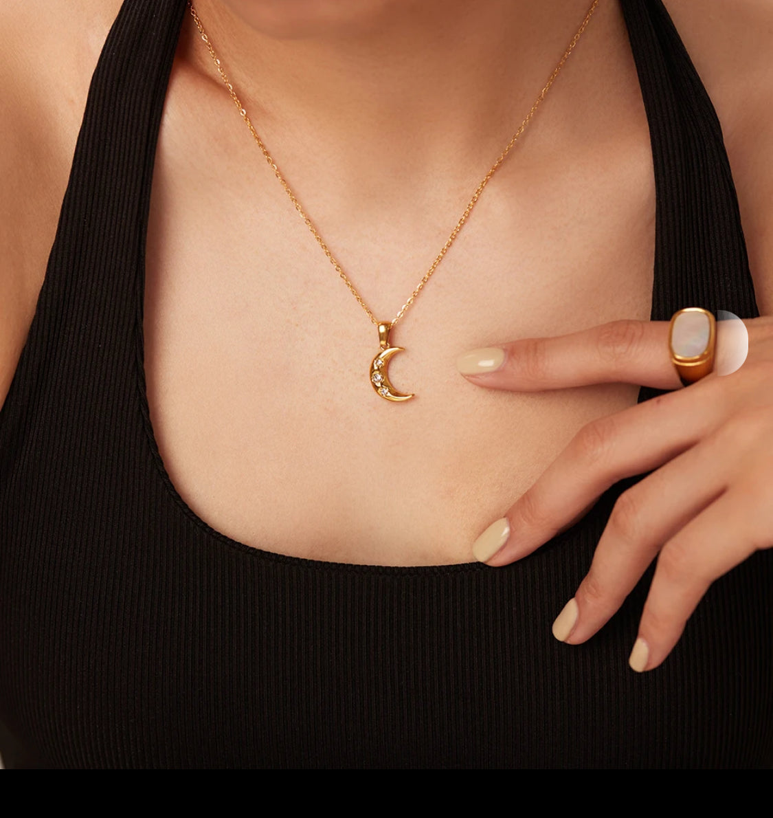 Stoned Moon Pendant