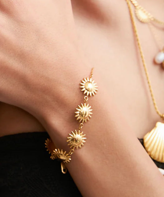 Sunflower Gold Bracelet