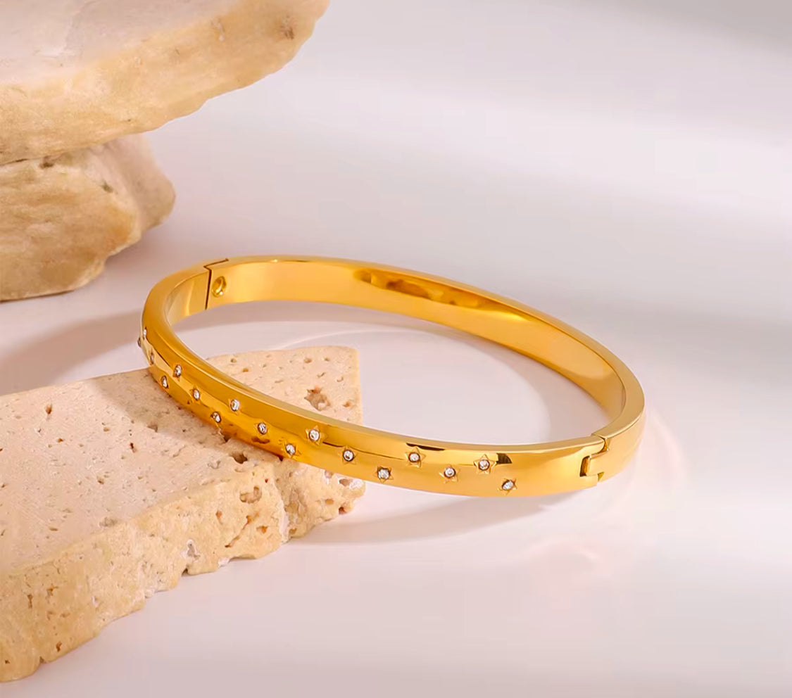 Starry Gold Bangle