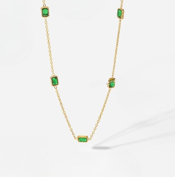 Emerald Charmed Necklace