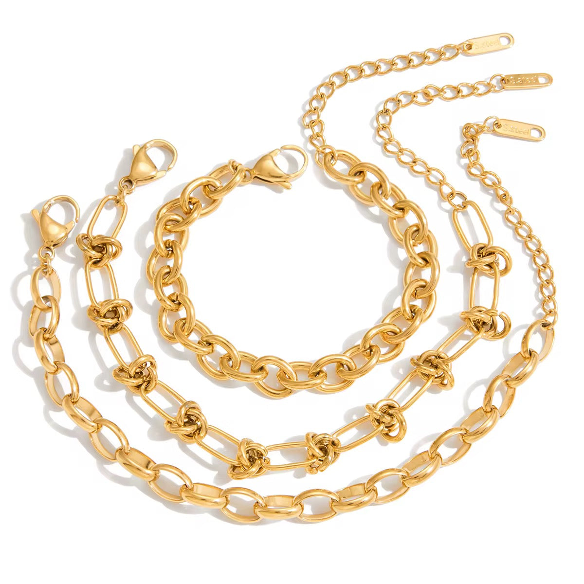 Barbed Wire Gold Bracelet