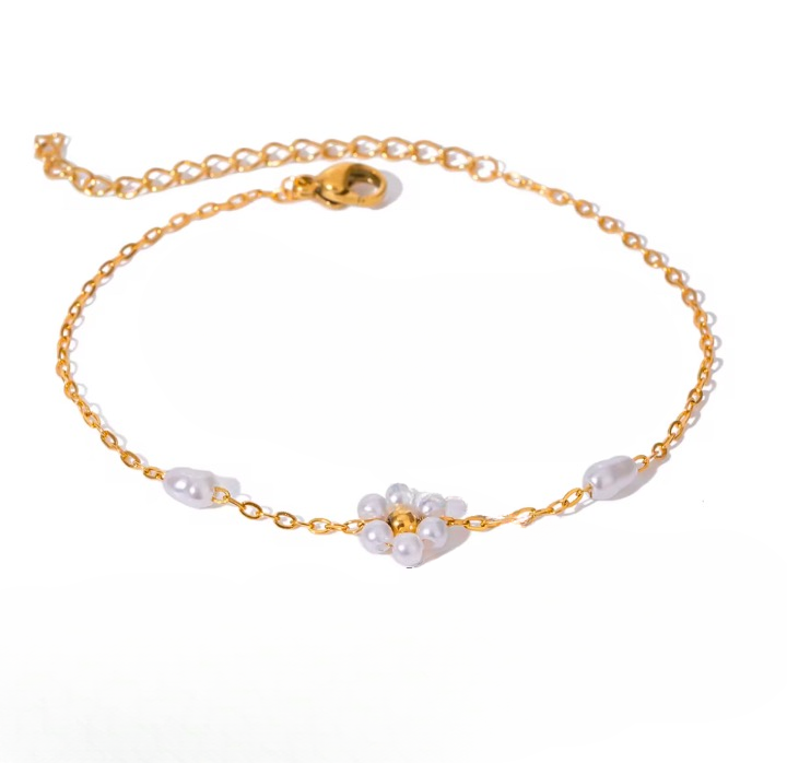 White Flower Bracelet