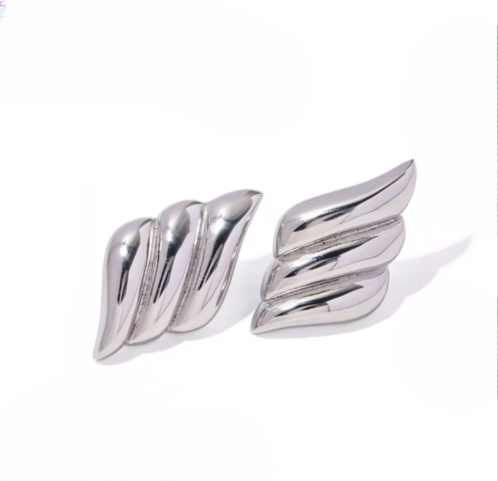Silver Wing Studs