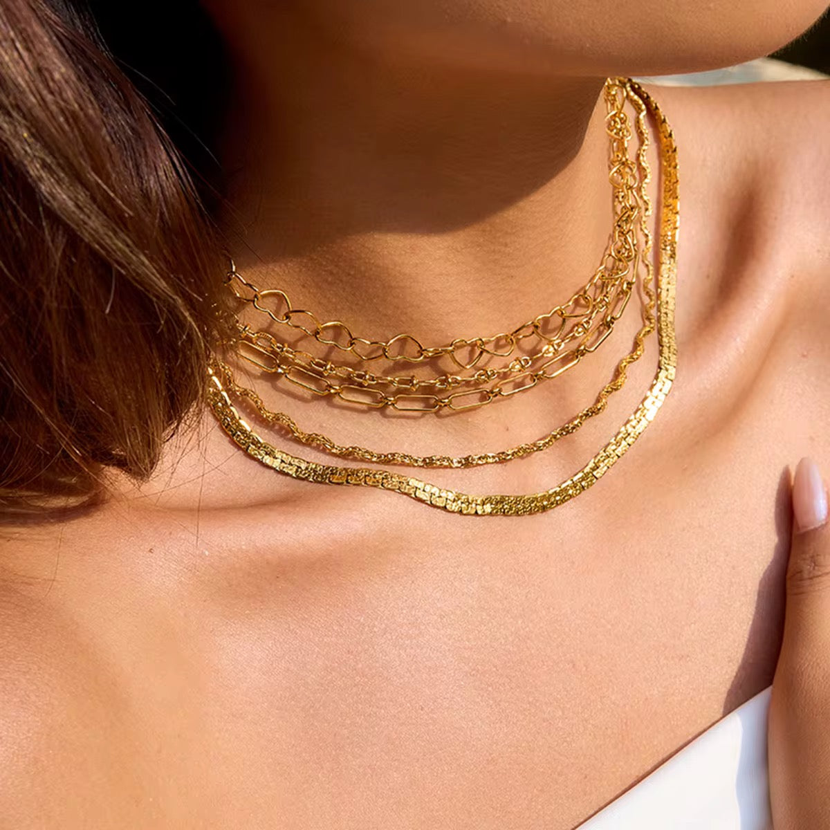 Circle Link Paperclip Chain