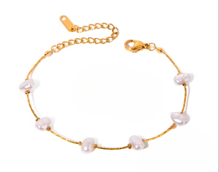 Pearl Charm Bracelet