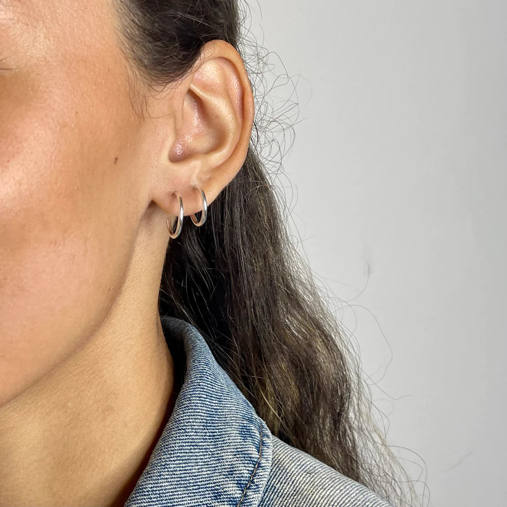 Jolene Silver Hoops