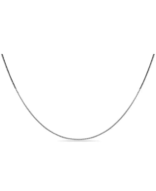 Round Snake Silver Chain