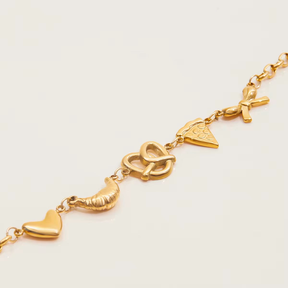 Gold Foodie Bracelet