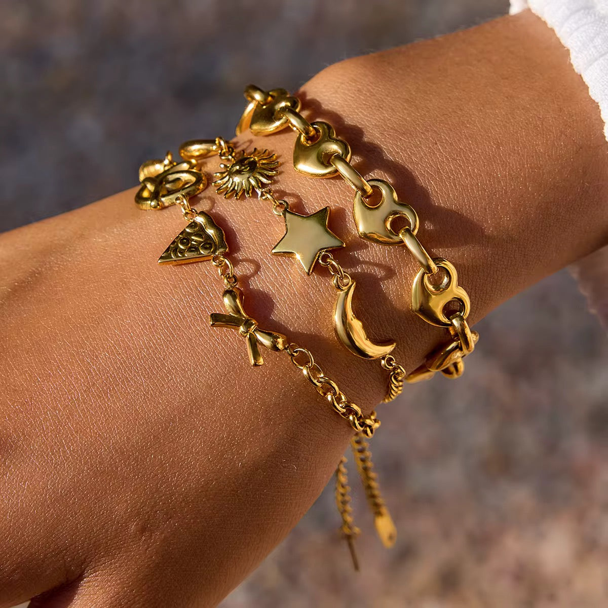 Gold Foodie Bracelet