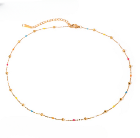 Love Beaded Gold Chain