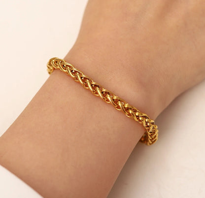 Braided Gold Bracelet