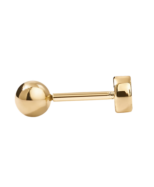 Round Dot Gold Solo Stud