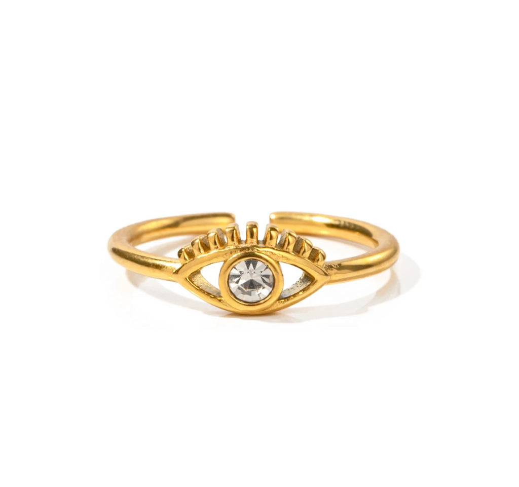 Dainty Eye Gold Ring
