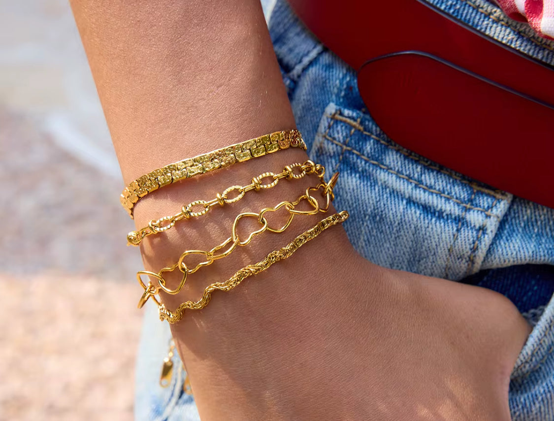 Textured Oval  Bracelet