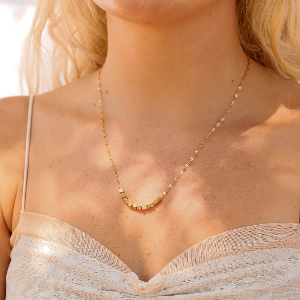Goldie Blocks Necklace