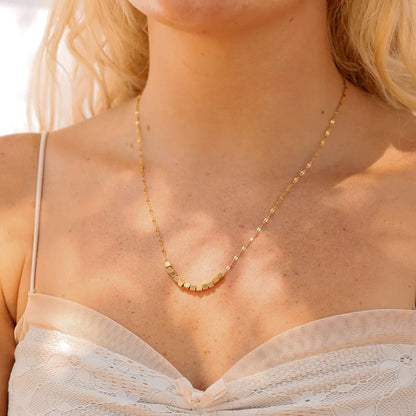 Goldie Blocks Necklace