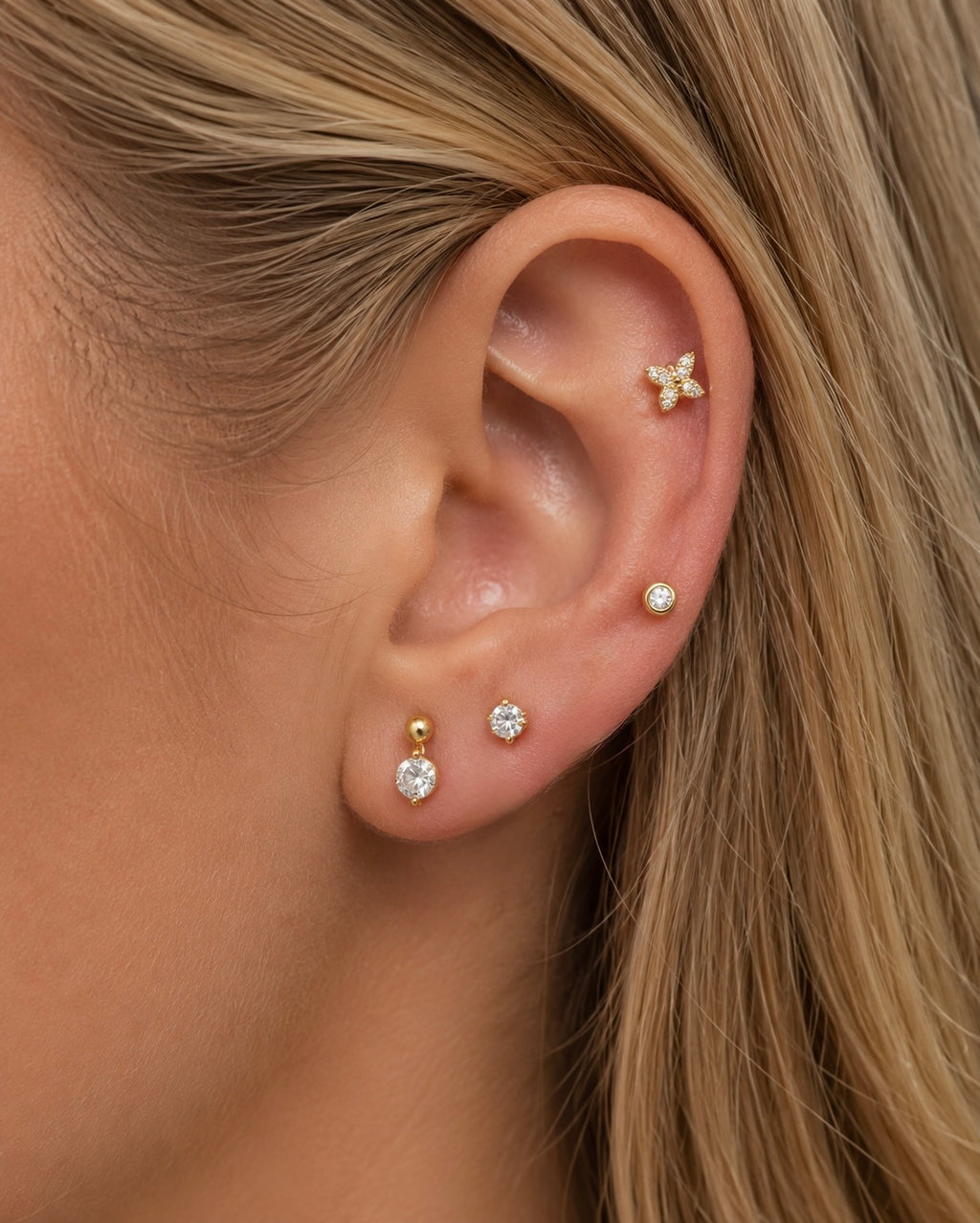 Designer Girl Flat Back Studs