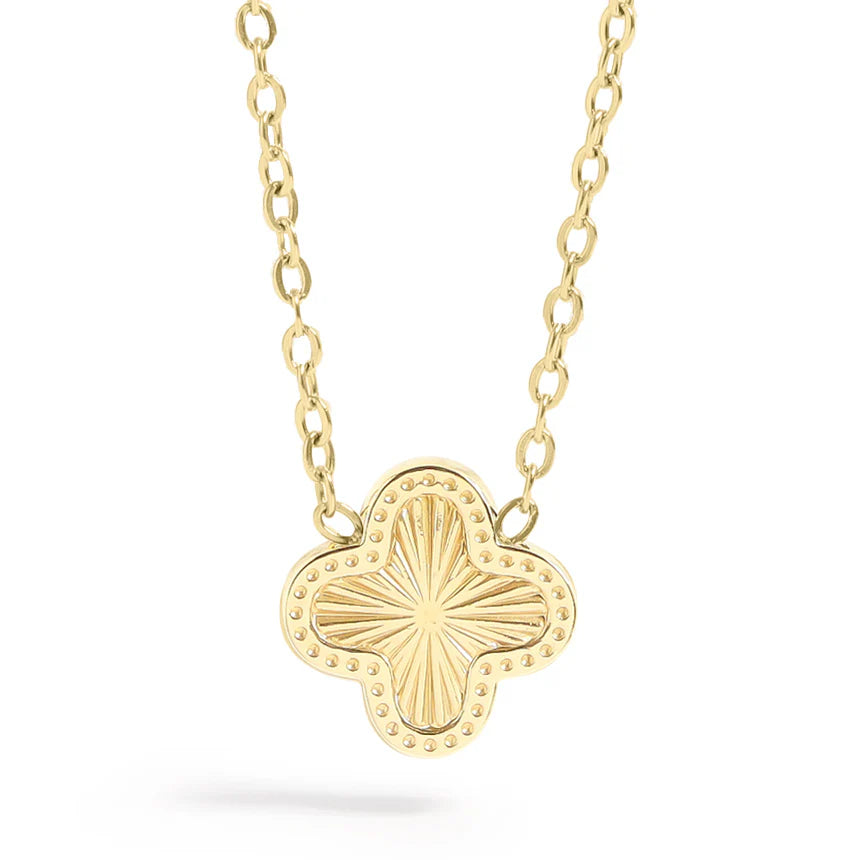 Gold Clover Pendant Chain
