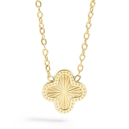 Gold Clover Pendant Chain
