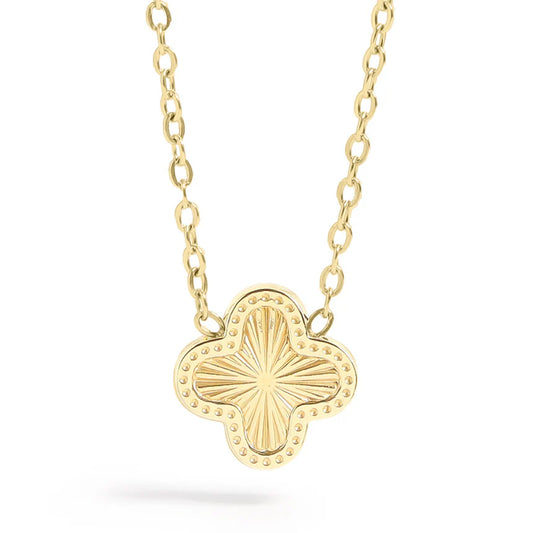 Gold Clover Pendant Chain